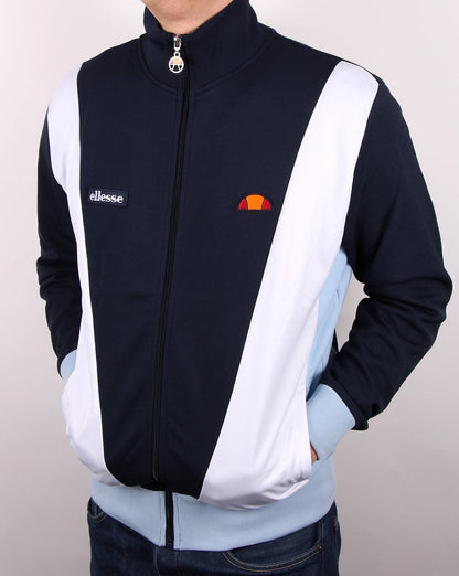 Ellesse – Vilas Trainingsjacke – Marineblau/Weiß/Himmelblau