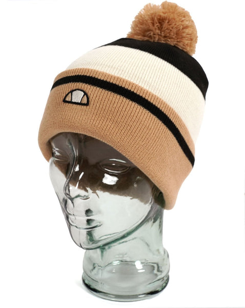 Ellesse Zando Pom Pom Beanie Sand/Off White/Black