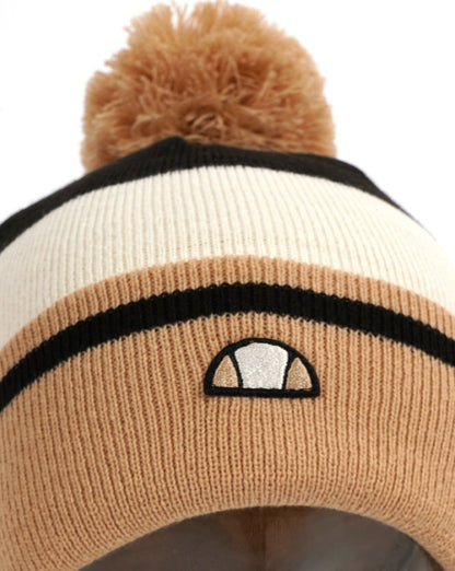 Ellesse Zando Pom Pom Beanie Sand/Off White/Schwarz
