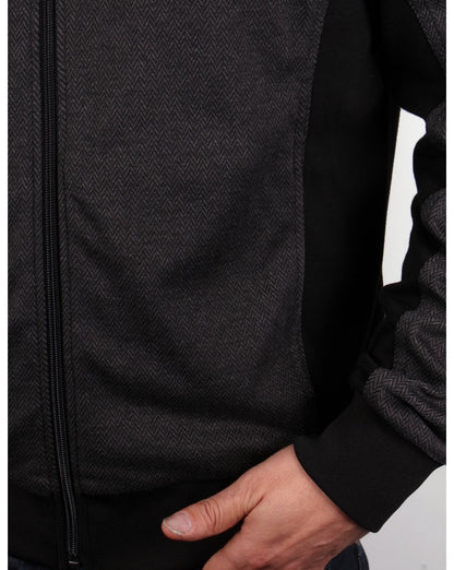 Fila – Belfiore – Trainingsjacke in Gold mit Fischgrätenmuster