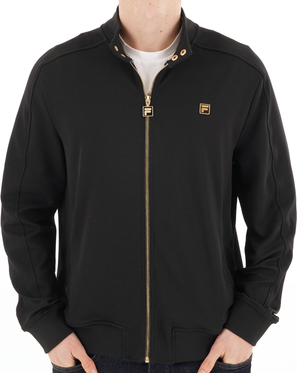 Fila Gold Biker Track Top Schwarz