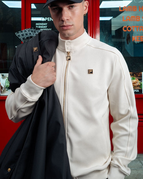 Fila Gold Biker Track Top Off White