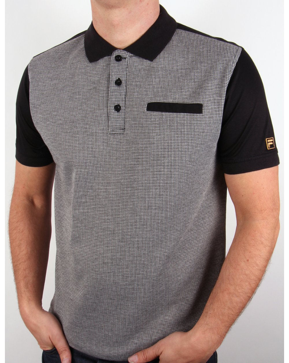 Fila Gold Brosway Polo Shirt Houndstooth