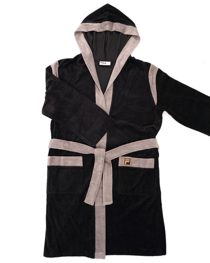 Fila Gold Morgenmantel Schwarz/Grau