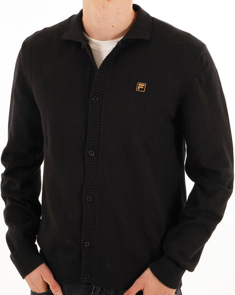 Fila Gold Gov Knitted Cardigan Black
