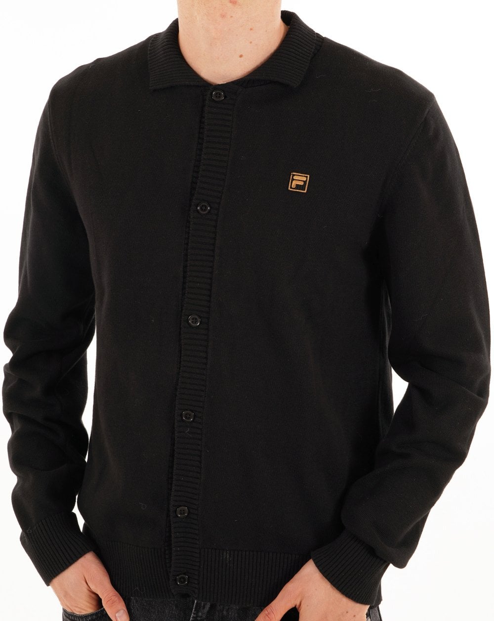 Fila Gold Gov Strickjacke Schwarz