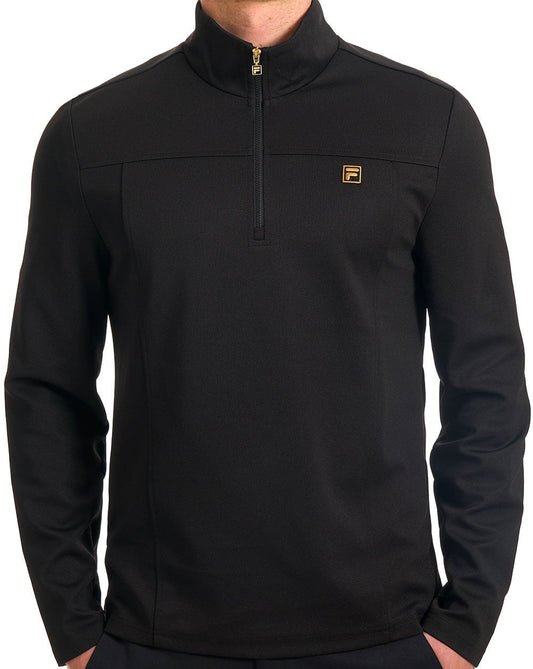 Fila Gold Fila Gold Hogan 1/4 Zip Top Schwarz