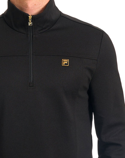 Fila Gold Hogan 1/4 Zip Top Schwarz