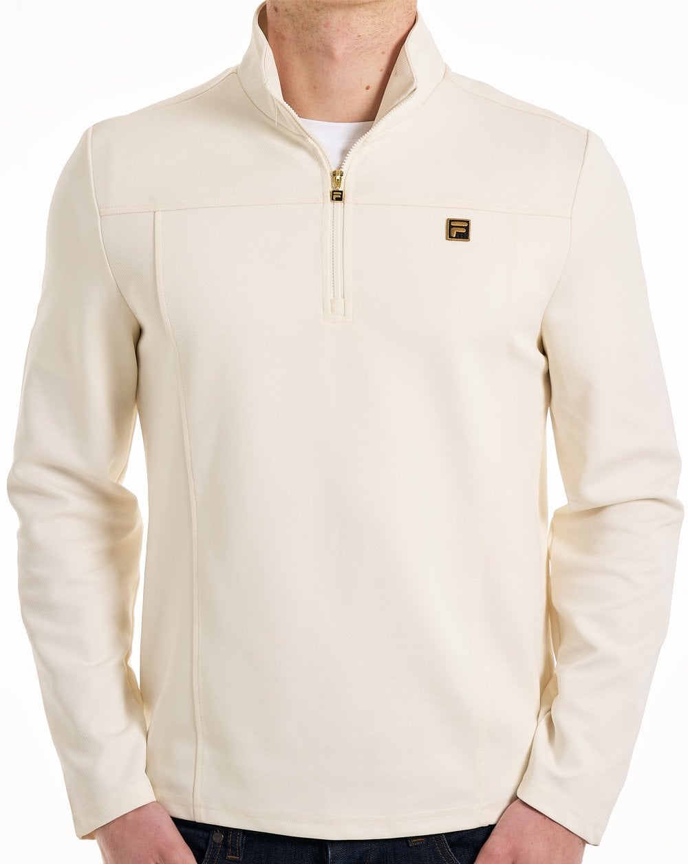 Fila Gold Hogan 1/4 Zip Top Kokosmilch