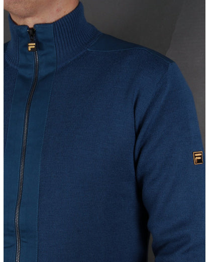Fila Gold Matador Strickpullover mit Reißverschluss, Tintenblau