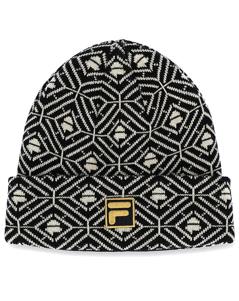 Fila Gold Monogram Beanie Black