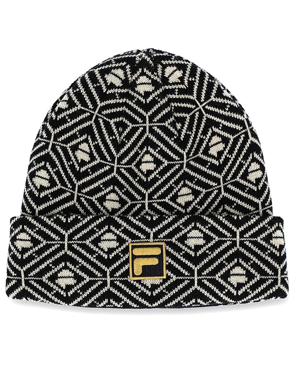Fila Gold Monogram Beanie Black