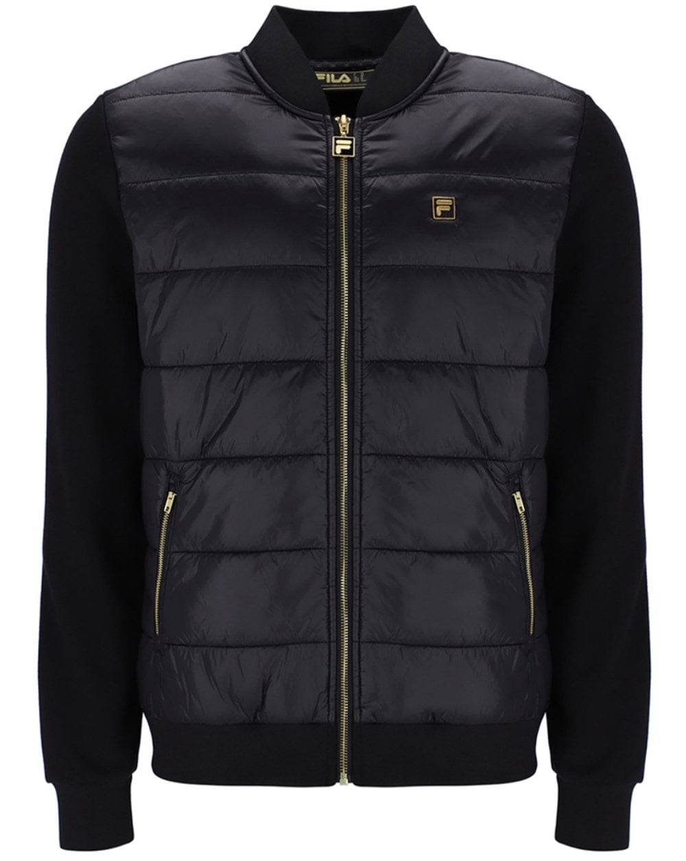Fila Gold Wattierte Jacke aus Mischgewebe Schwarz