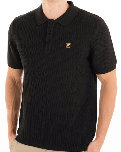 Fila Gold Sander Strickpolo Schwarz