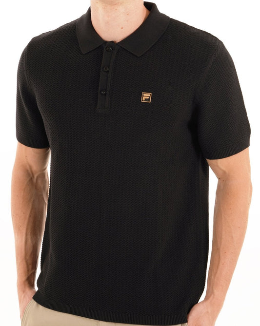 Fila Gold Fila Gold Sander Strickpolo Schwarz