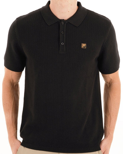 Fila Gold Sander Strickpolo Schwarz