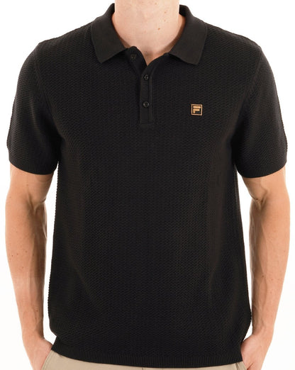 Fila Gold Sander Strickpolo Schwarz