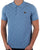 Fila Gold Square Knit Polo Blue