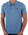 Fila Gold Square Knit Polo Blue