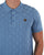 Fila Gold Square Knit Polo Blue