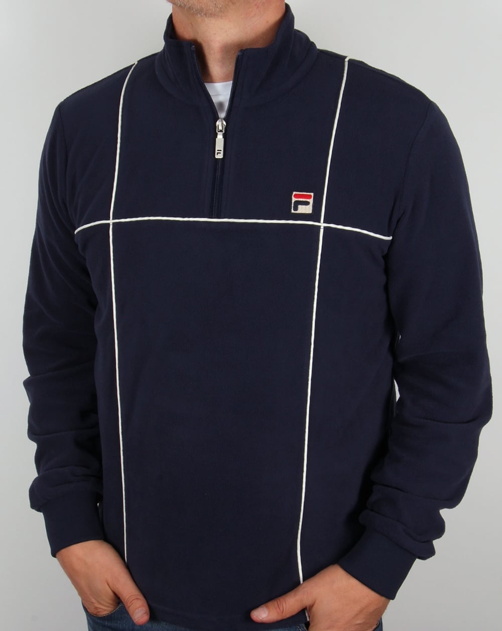 Fila Vintage 1/4 Zip Terrinda Microfleece Navy