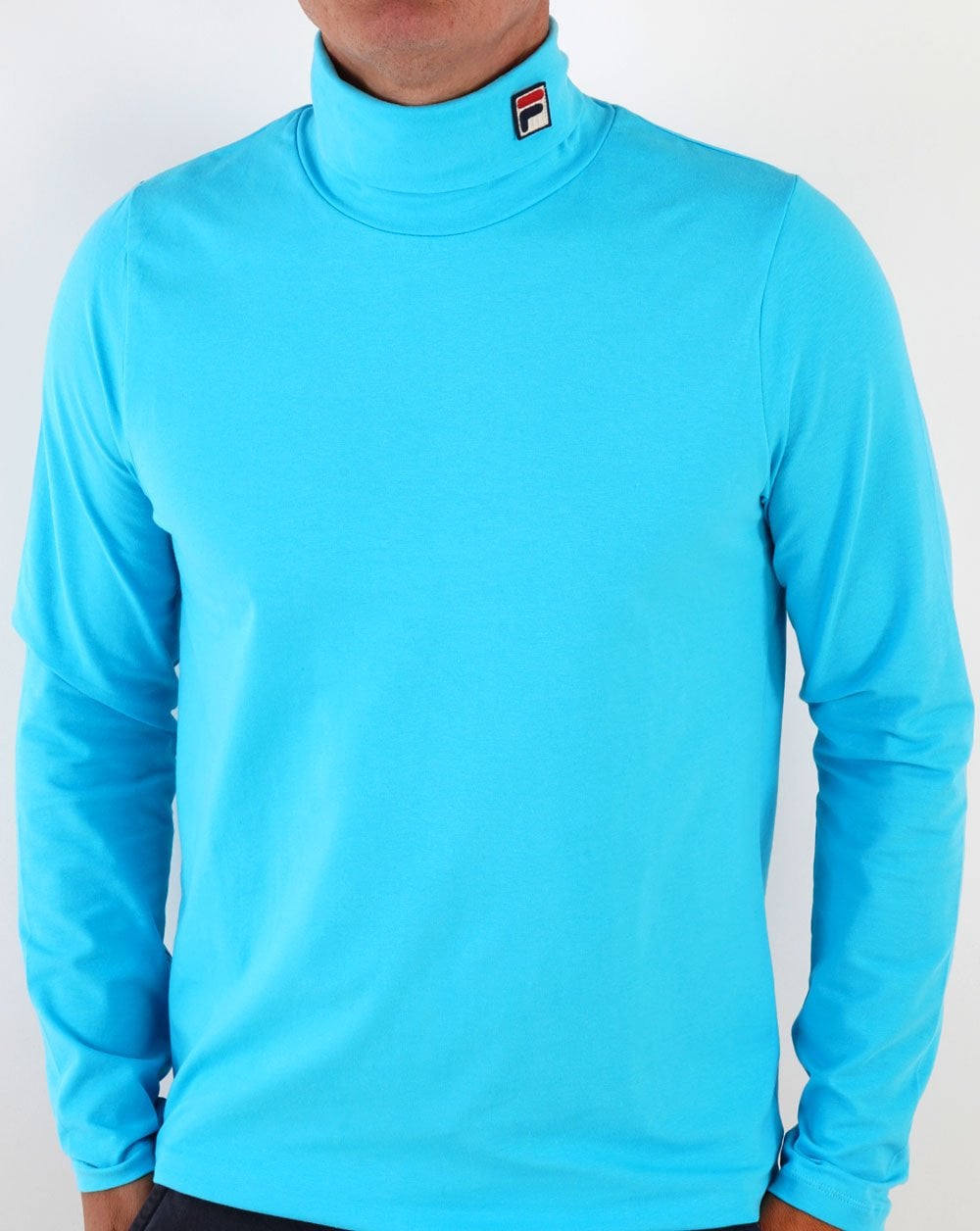Fila Vintage 19th Rollkragenpullover Aquablau
