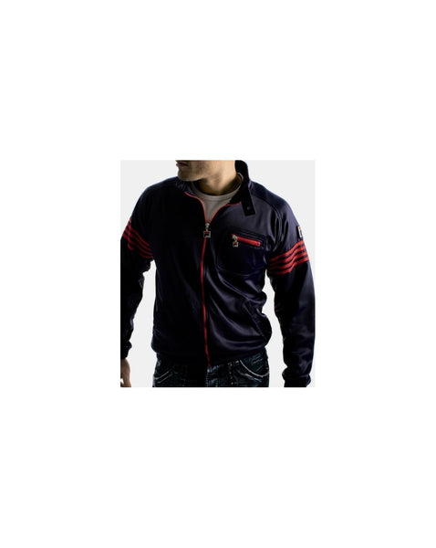 Fila Vintage 4 Stripe Track Top Navy/red