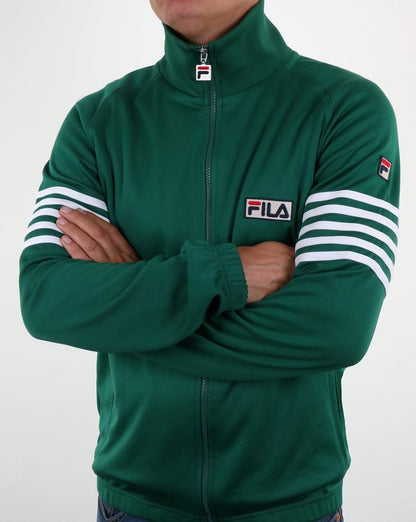 Fila Vintage 5-Streifen-Trainingsjacke Evergreen