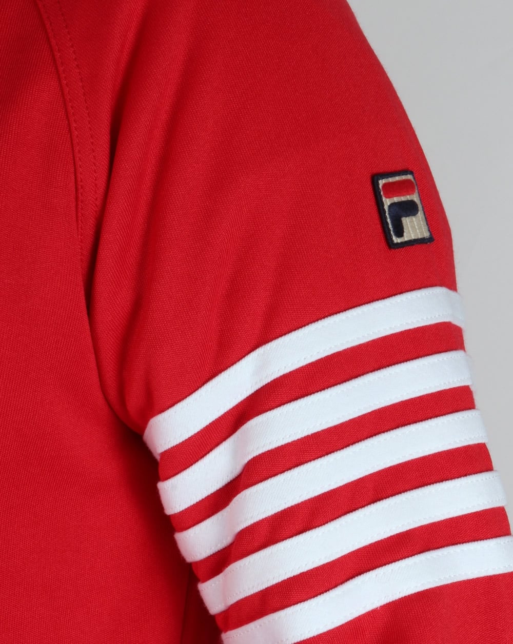 Fila Vintage 5 Stripe Track Top Red
