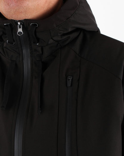 Fila Vintage Alberico Wattierte Tech-Jacke Schwarz