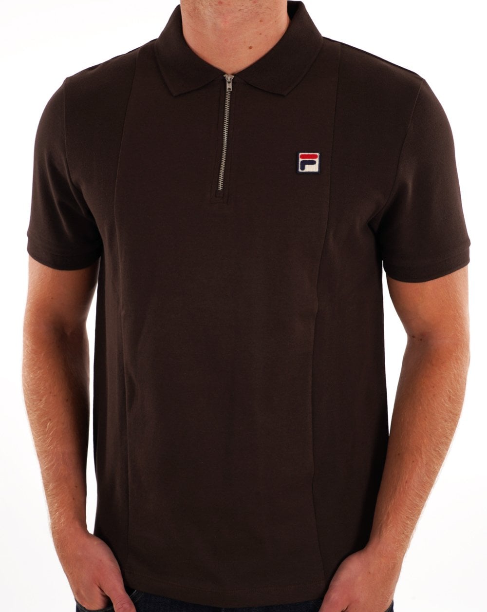 Fila Vintage Anton Polo Shirt Coffee Bean