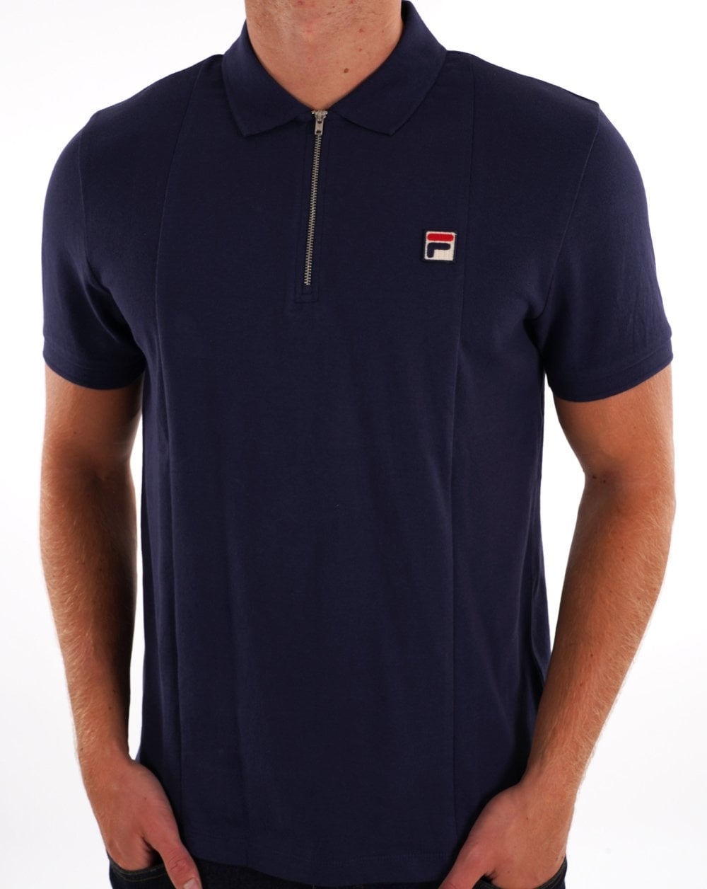 Fila Vintage Anton Polo Shirt Navy