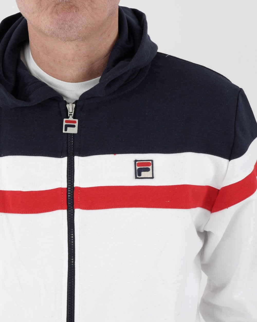 Fila Vintage Arlo Hoody White/Navy/Red