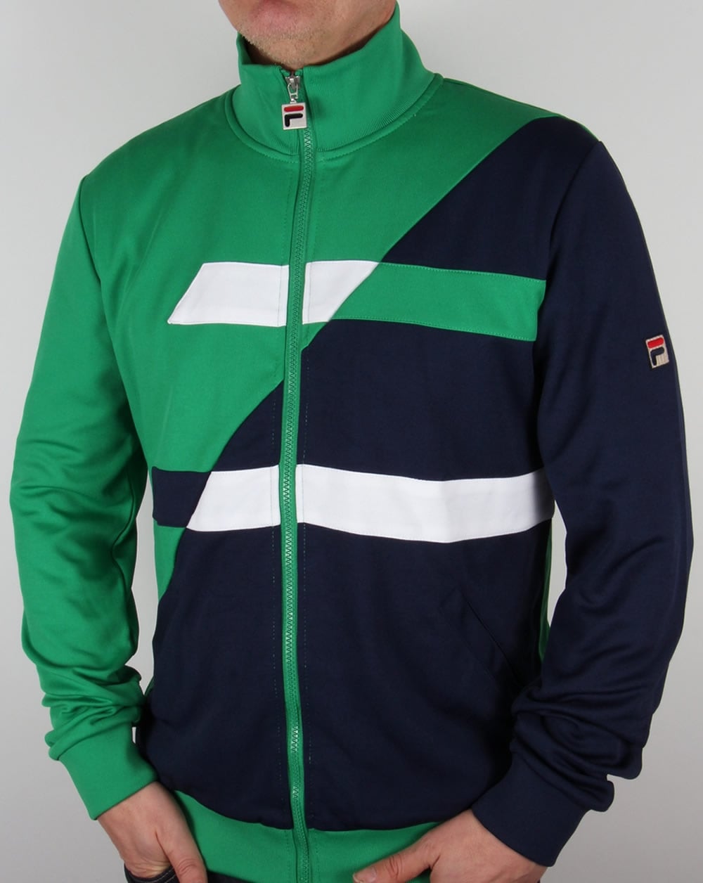 Fila Vintage Azzaro Trainingsjacke Kelly Green/Marineblau