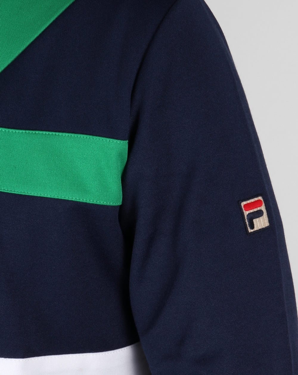 Fila Vintage Azzaro Track Top Kelly Green/Navy