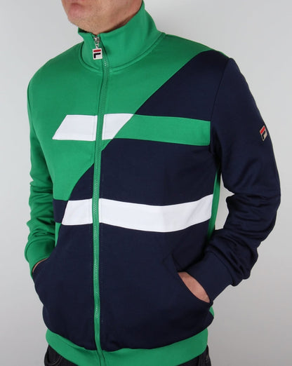 Fila Vintage Azzaro Trainingsjacke Kelly Green/Marineblau