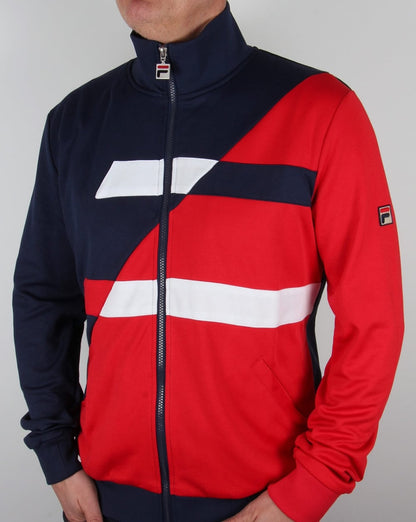 Fila Vintage Azzaro Track Top Marine/Rot