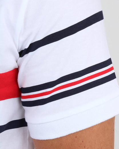 Fila Vintage Bailer Poloshirt Weiß/Marineblau/Rot