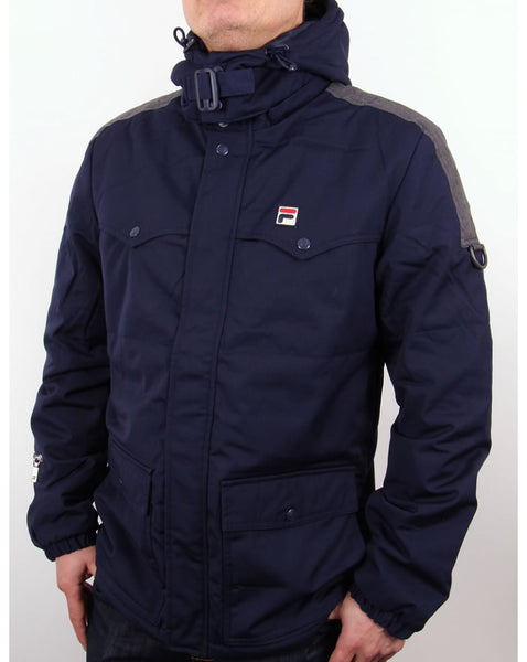 Fila Vintage Baresi Padded Jacket Navy