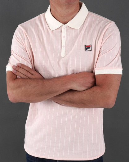Fila Vintage Bb1 Poloshirt Rosa/Off-White