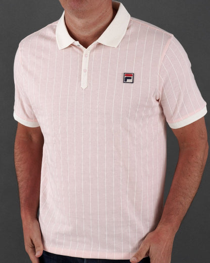 Fila Vintage Bb1 Poloshirt Rosa/Off-White