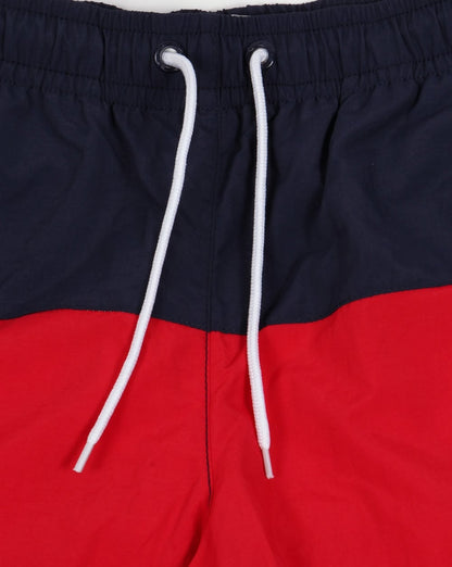 Fila Vintage Beam Strandshorts Rot/Weiß/Marineblau