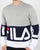 Fila Vintage Blake Crew Neck Jumper Grey Marl