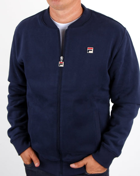 Fila Vintage Borg Collar Fleece Top Navy