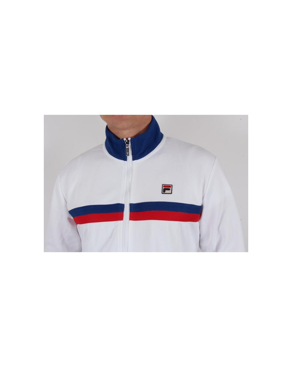 Fila Vintage Bowbreaker 2 Trainingsjacke Weiß/Italia Blau/Rot