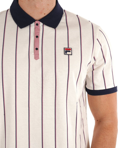 Fila Vintage Brett Poloshirt Gardenia