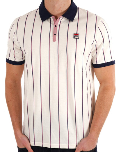 Fila Vintage Brett Poloshirt Gardenia