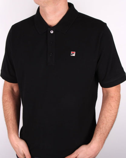 Fila Vintage Brizzi Poloshirt Schwarz