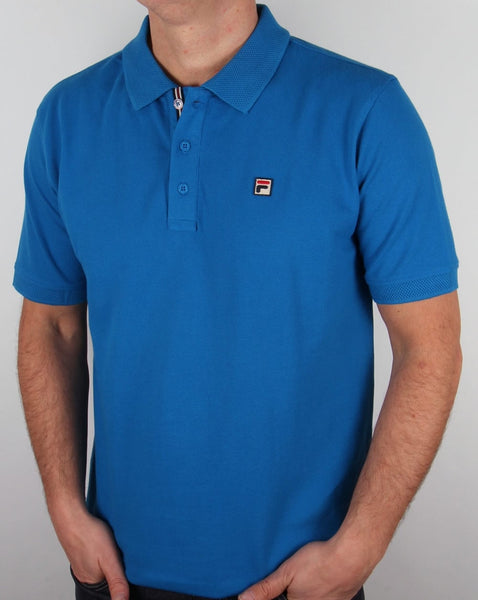Fila Vintage Brizzi Polo Shirt Imperial Blue