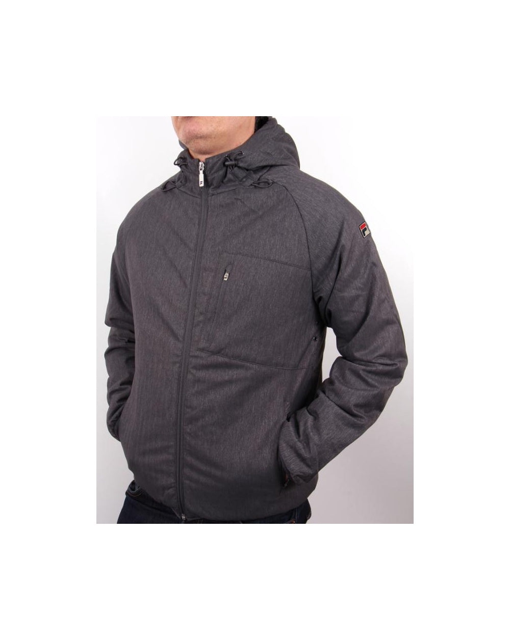 Fila Vintage Buffon Wattierte Jacke Grau